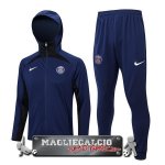 Paris Saint Germain Insieme Completo Blu Navy Giacca Felpa Cappuccio 2022-23