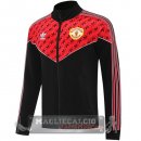 Lunga Zip Giacca Manchester United 2025 2026 Nero Rosso