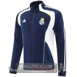 Lunga Zip Giacca Real Madrid 2025 2026 Blu Navy Bianco