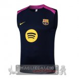 Maglia Formazione Senza Maniche Barcelona 2025 2026 Blu Navy Purpureo