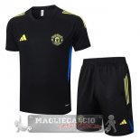 Set Completo Maglia Formazione Manchester United 2025 2026 Nero Giallo