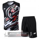 Set Completo Maglia Senza Maniche Formazione Sao Paulo 2025 2026 Nero Rosso