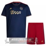 Ajax Set Completo Bambino Maglia Calcio Away 2022-23