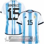 Tailandia González Home Maglia Calcio Argentina 2022