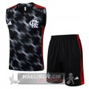 Set Completo Maglia Flamengo Senza Maniche Formazione 2025 2026 Grigio Nero