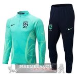 Brasile Insieme Completo Verde Nero Giacca 2022