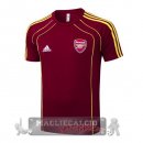 Arsenal Maglia Formazione 2025 2026 Borgogna Giallo