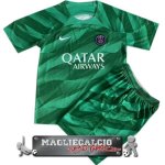 Home Maglia Calcio Portiere Set Completo Uomo Paris Saint Germain 2023-24 Verde