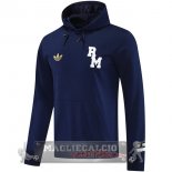 Felpa Cappuccio Real Madrid 2025 2026 Blu Navy