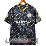 Tailandia Speciale Maglia Calcio Manchester City 2023-24 Nero Giallo