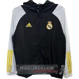 Giacca a vento Real Madrid 2025 2026 Nero Giallo