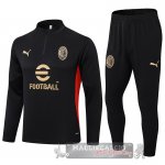 Set Completo Sudadera Formazione AC Milan 2024 2025 Nero