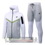 Nike Set Completo Grigio Bianco Giacca Felpa Cappuccio 2022-23