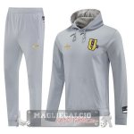 Giacca Set Completo Felpa Cappuccio Manchester United 2025 2026 Grigio