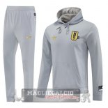 Giacca Set Completo Felpa Cappuccio Manchester United 2025 2026 Grigio