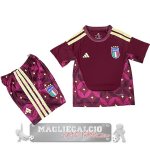 Portiere Set Completo Maglia Bambino Italia 2026 Borgogna