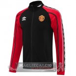 Lunga Zip Giacca Manchester United 2025 2026 Nero I Rosso
