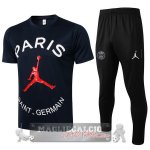 Paris Saint Germain Formazione Set Completo Maglia Calcio 2021-22 Blu Navy