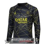 Paris Saint Germain Nero Giallo Felpa Da Allenamento 2023-24