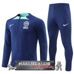 Inter Milan Insieme Completo Blu Bambino Felpa Da Allenamento 2022-23