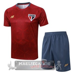 Set Completo Maglia Formazione Sao Paulo 2025 2026 Rosso Grigio