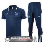 Ajax Blu Navy Set Completo Maglia POLO 2023-24