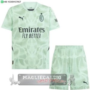 Portiere Set Completo Bambino AC Milan 2024 2025 Verde
