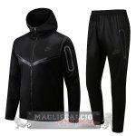 Nike Set Completo Nero Giacca Felpa Cappuccio 2022-23