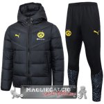 Set Completo Chaqueta De Algodon Borussia Dortmund 2023-24 Nero