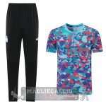 Real Madrid Formazione Set Completo Maglia Calcio 2021-22 blu nero