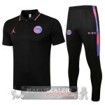 Paris Saint Germain I nero purpureo Maglia Set Completo POLO 2021-22