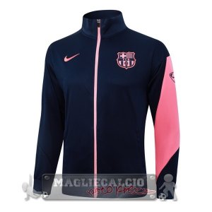 Lunga Zip Giacca Barcelona 2025 2026 Blu Navy Rosa