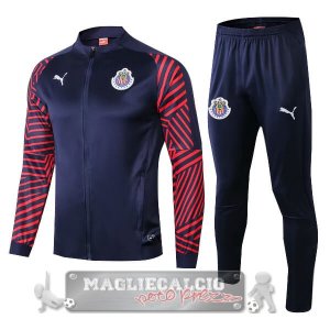 Chivas de Guadalajara Insieme Completo Blu Rosso Giacca 2019-20