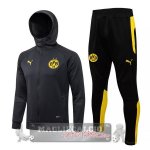 Borussia Dortmund Insieme Completo Grigio Giallo Giacca felpa cappuccio 2021-22