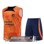 Formazione Senza Maniche Set Completo Atlético Madrid 2023-24 Arancione Blu