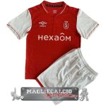 Stade de Reims Set Completo Bambino Maglia Calcio Home 2023-24