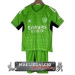 Arsenal Set Completo Bambino Maglia Calcio Portiere 2023-24 Verde
