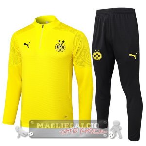 Set Completo Felpa Allenamento Formazione Borussia Dortmund 2024 2025 Giallo Nero