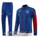 Set Completo Lunga Zip Giacca Paris Saint Germain 2025 2026 Blu Rosso