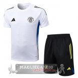 Set Completo Maglia Formazione Manchester United 2025 2026 Bianco Blu Nero