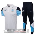 Manchester United bianco blu Maglia Set Completo POLO 2021-22