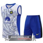 Formazione Senza Maniche Set Completo Inter Milán 2023-24 Bianco Blu