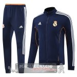 Set Completo Lunga Zip Giacca Real Madrid 2025 2026 Blu Navy