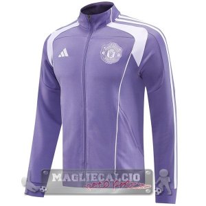 Lunga Zip Giacca Manchester United 2025 2026 Purpureo