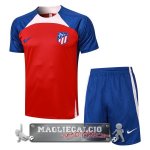Atletico Madrid Formazione Set Completo Maglia Calcio 2023-24 Rosso Blu Rosa