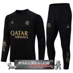 Paris Saint Germain Insieme Completo Nero I Giallo Felpa Da Allenamento 2022-23