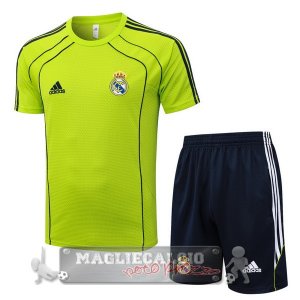 Set Completo Maglia Formazione Real Madrid 2025 2026 Verde Nero