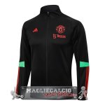 Manchester United Nero Rosso Verde Giacca Lunga Zip 2023-24
