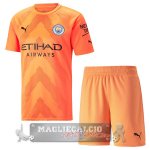 Manchester City Set completi Bambino Maglia Calcio Portiere 2022-23 Arancione