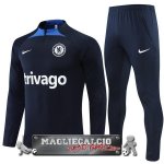 Chelsea Insieme Completo Blu Navy Bambino Felpa Da Allenamento 2022-23